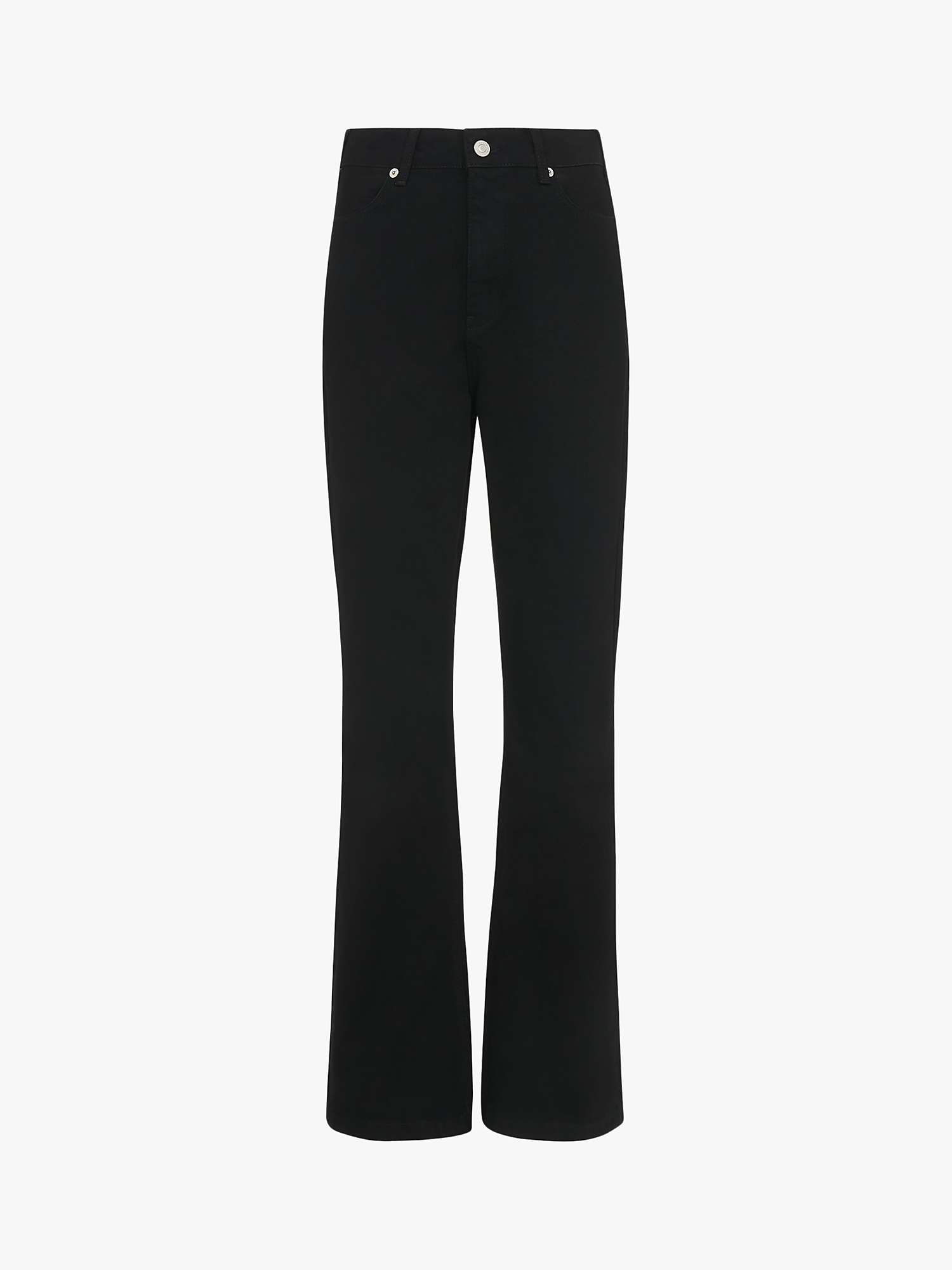 Buy Whistles Authentic Flared Jeans, Black Online at johnlewis.com