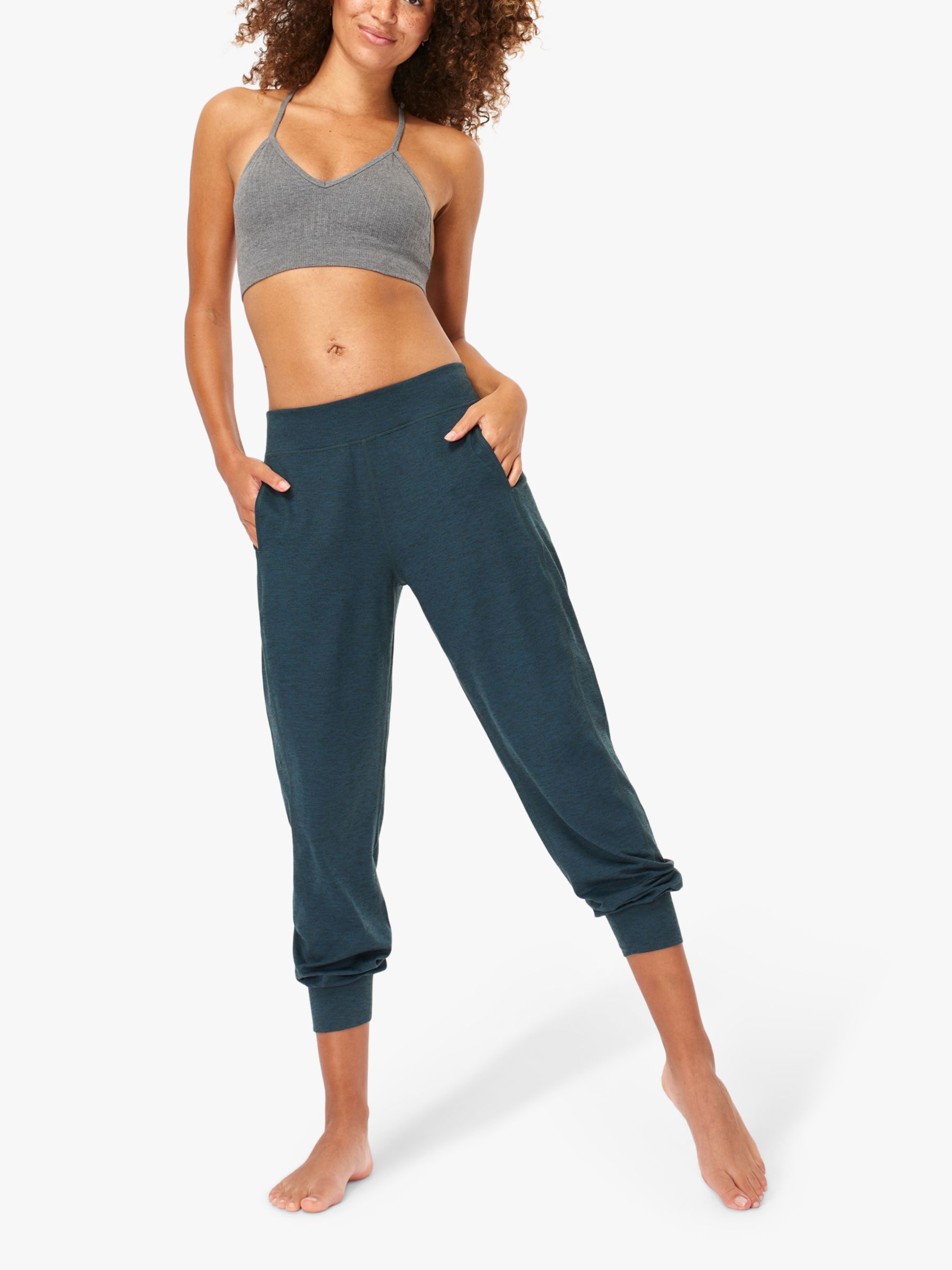 Sweaty Betty Gary Yoga Pants, Beetle Blue Marl, XXS Short