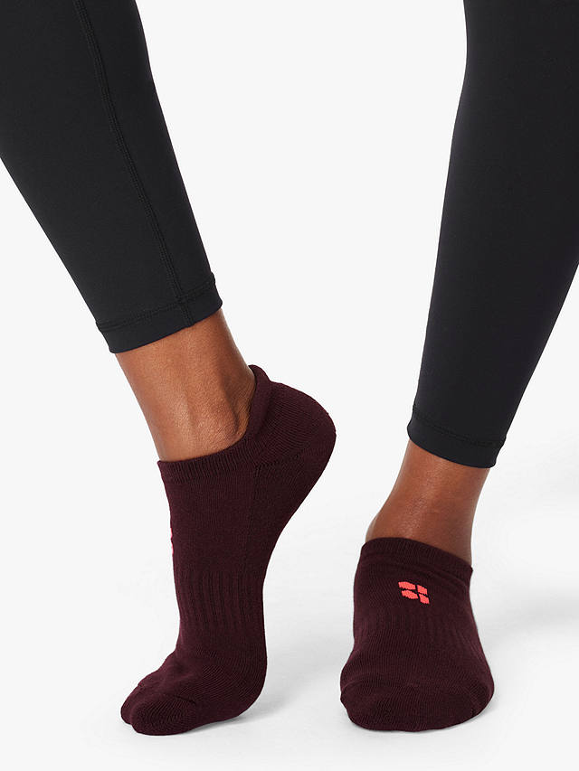 Sweaty Betty Workout Trainer Socks, Pack of 3, Renaissance Red/Multi at ...