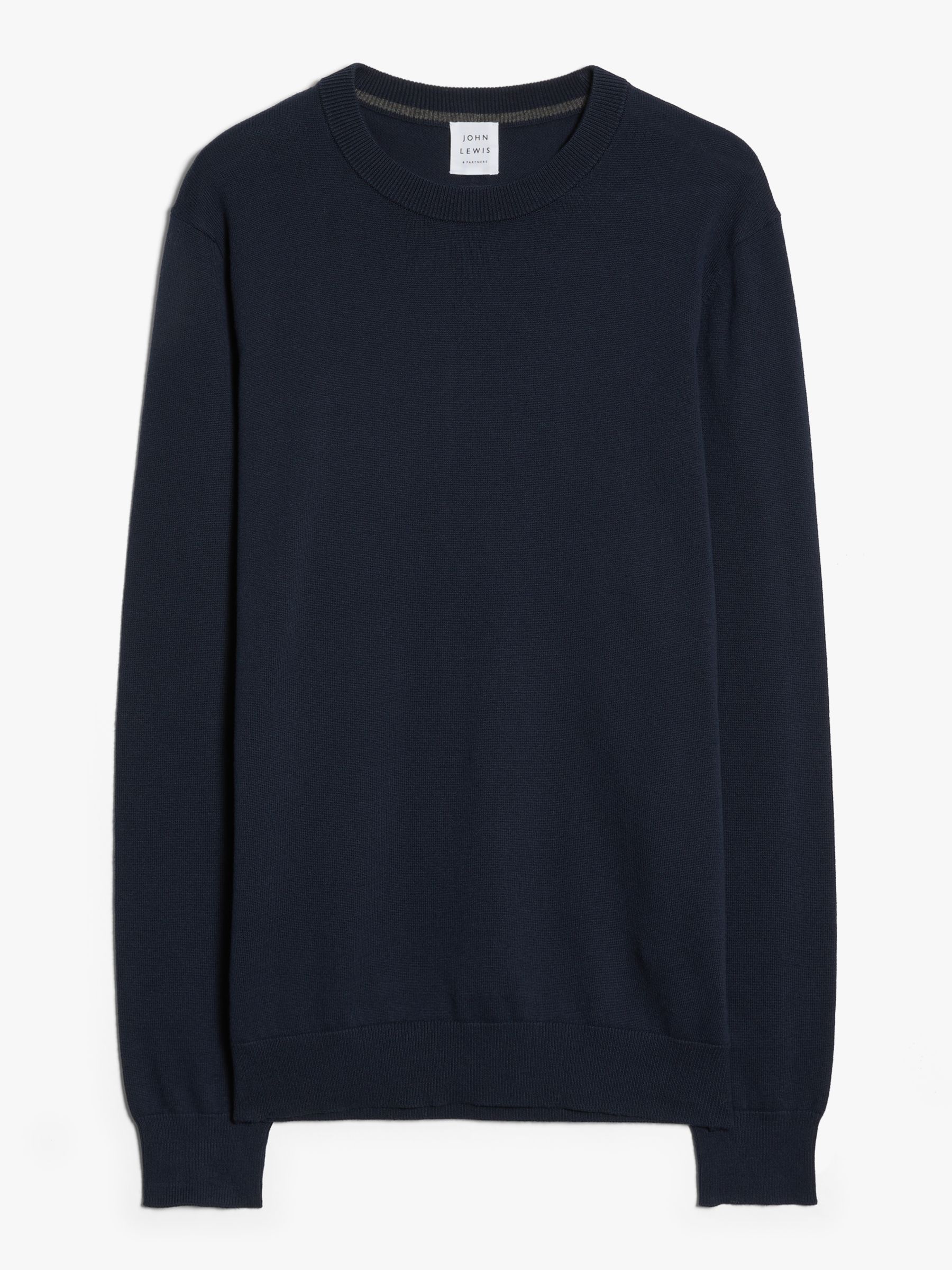 Buy John Lewis Cotton Crew Neck Jumper Online at johnlewis.com