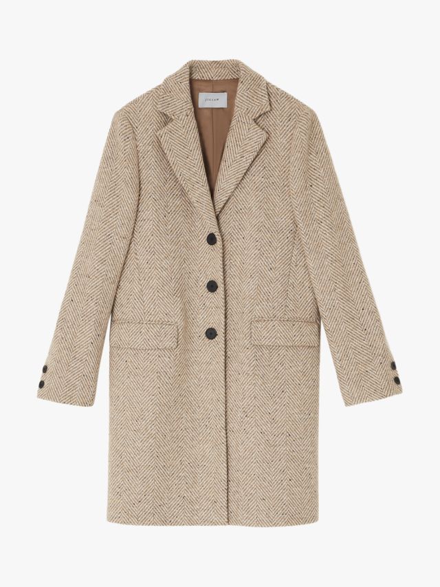 Jigsaw sales herringbone coat