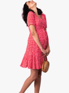 Seraphine Fuchsia Pink Knot Maternity Dress