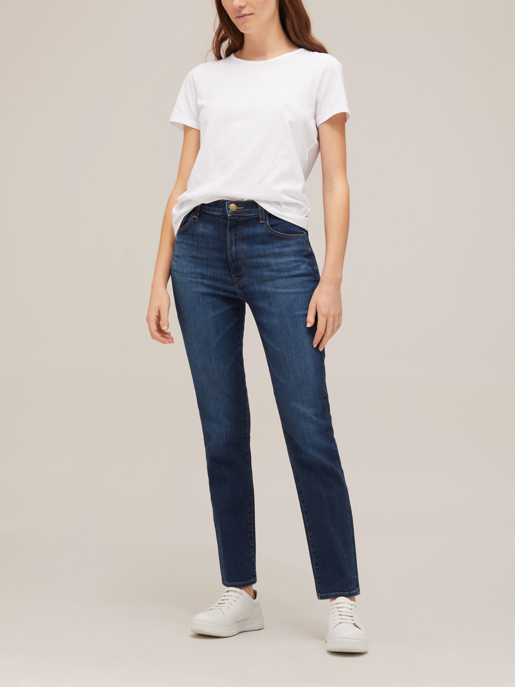 J Brand Teagan High Rise Straight Jeans, Unchartered at John Lewis ...