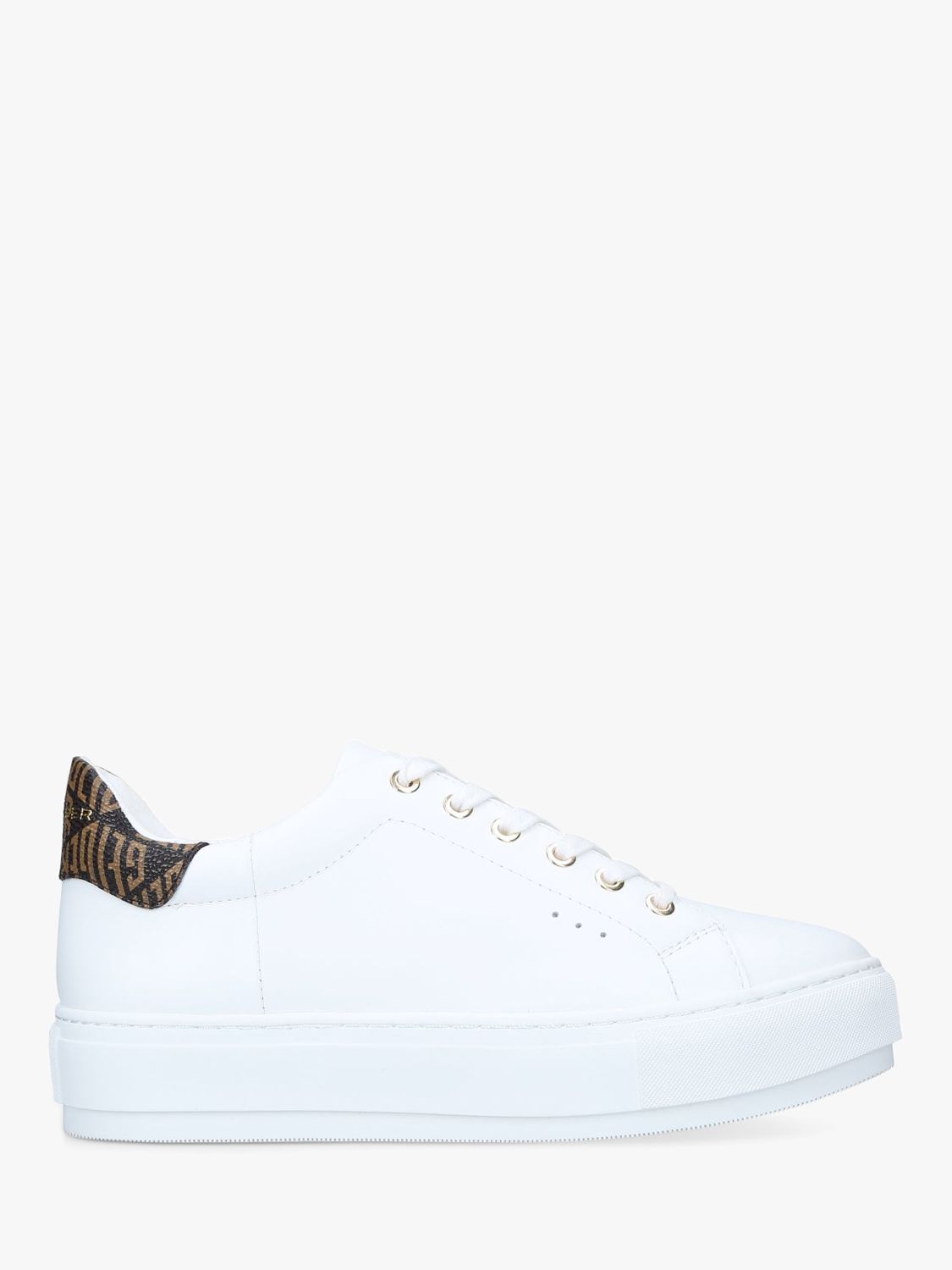 kurt geiger london laney lace up leather trainers