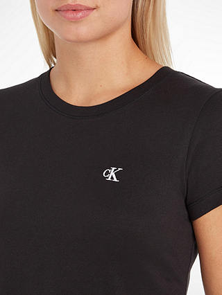 Calvin Klein Jeans Embroidery Slim T-Shirt, CK Black