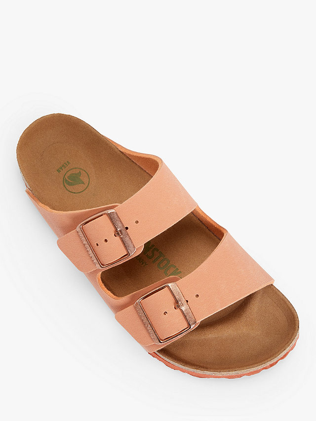 Birkenstock Arizona Narrow Fit Vegan Double Strap Sandals, Faded Rust, 3