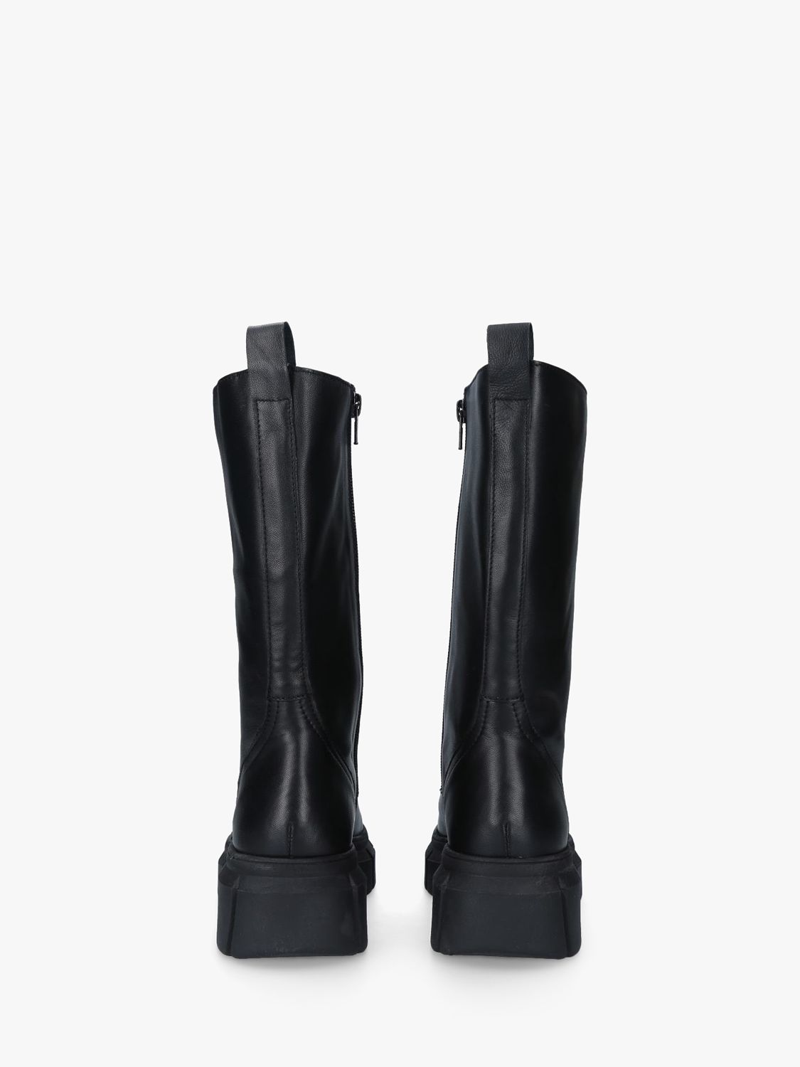 KG Kurt Geiger Titan Leather Knee Boots, Black