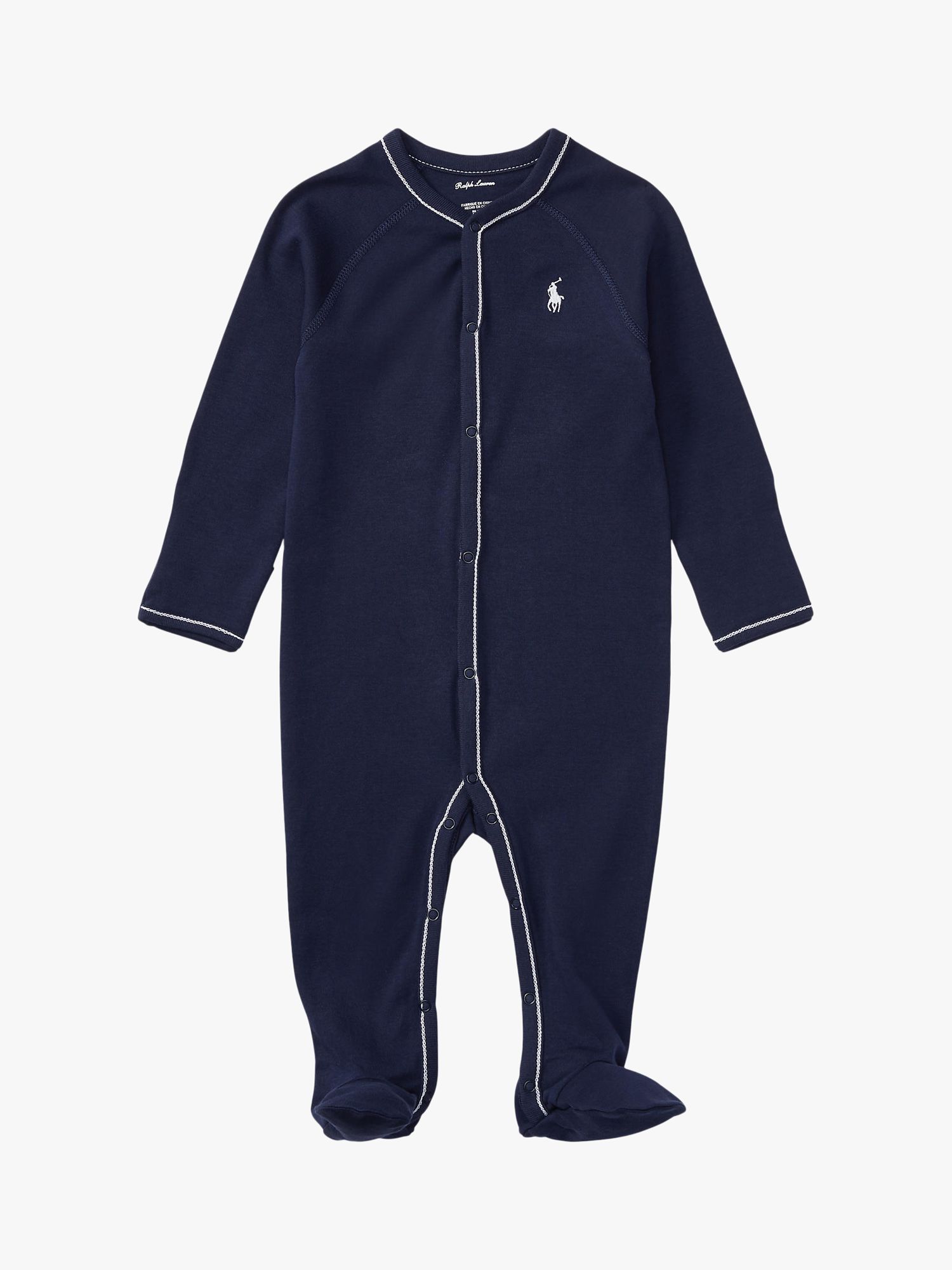 Ralph Lauren Baby Essential Coverall, French Navy, 3 months
