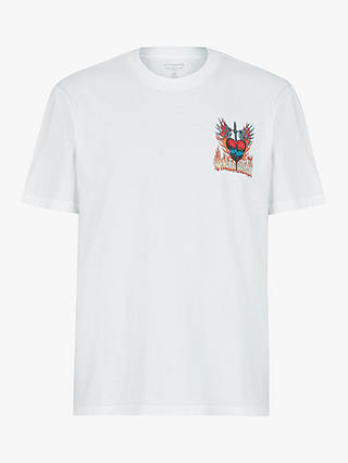 AllSaints Valento Crew T-Shirt, Optic White