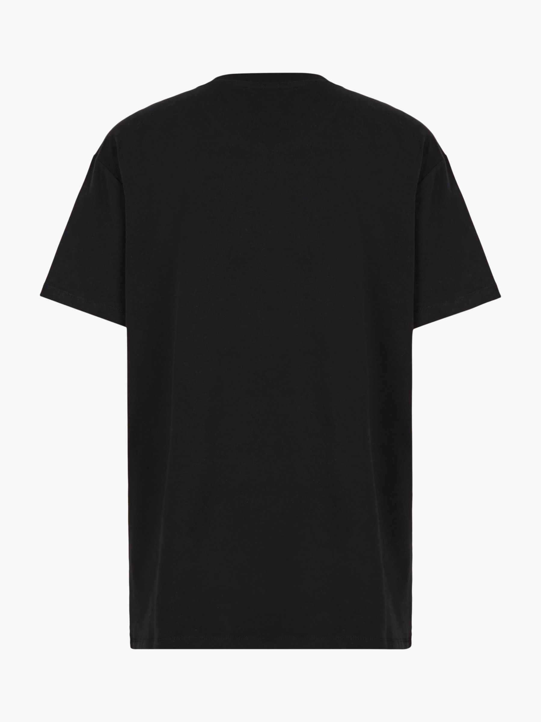 AllSaints Quietus Abstract Logo T-Shirt, Black