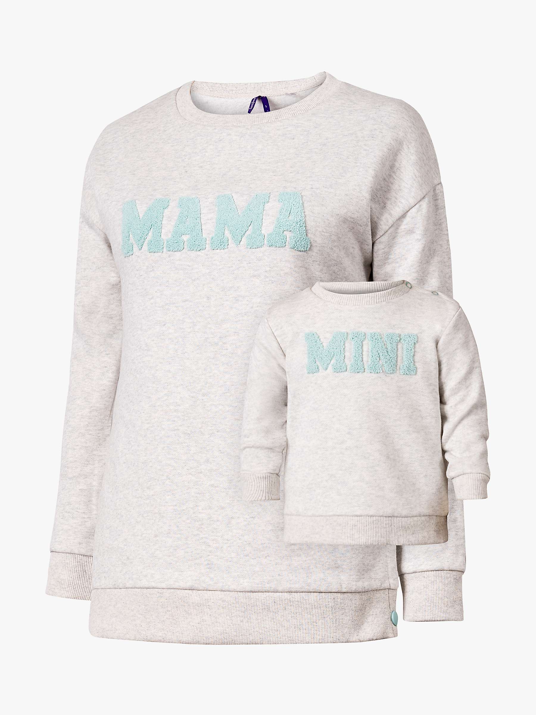 Buy Seraphine Mama & Mini Nursing Sweatshirt & Baby Sweatshirt, Grey Marl Online at johnlewis.com