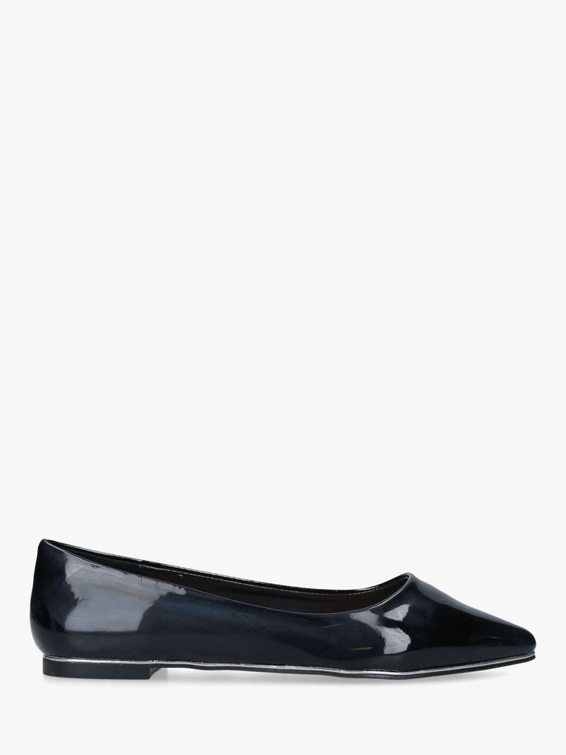 carvela flat black shoes