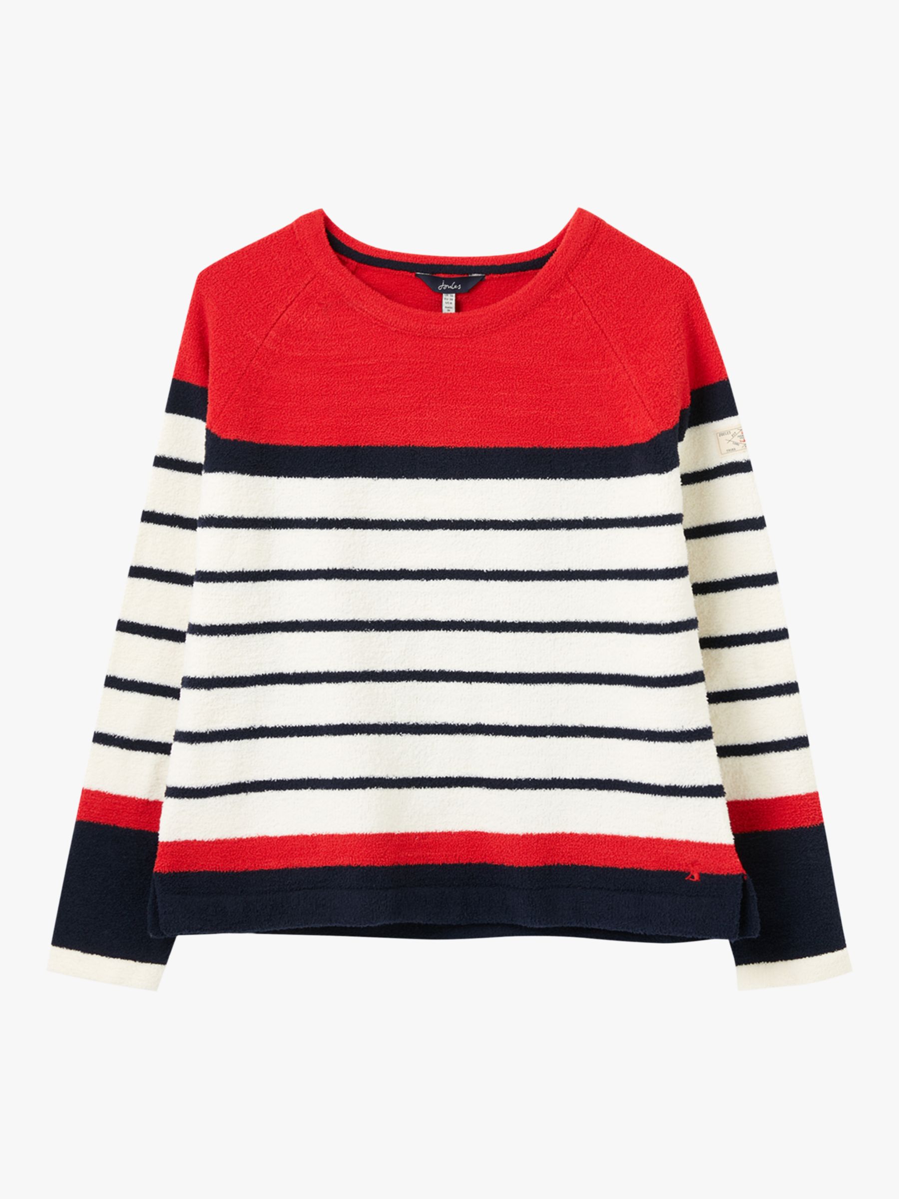 Joules Seaport Roll Jumper, Red Stripe
