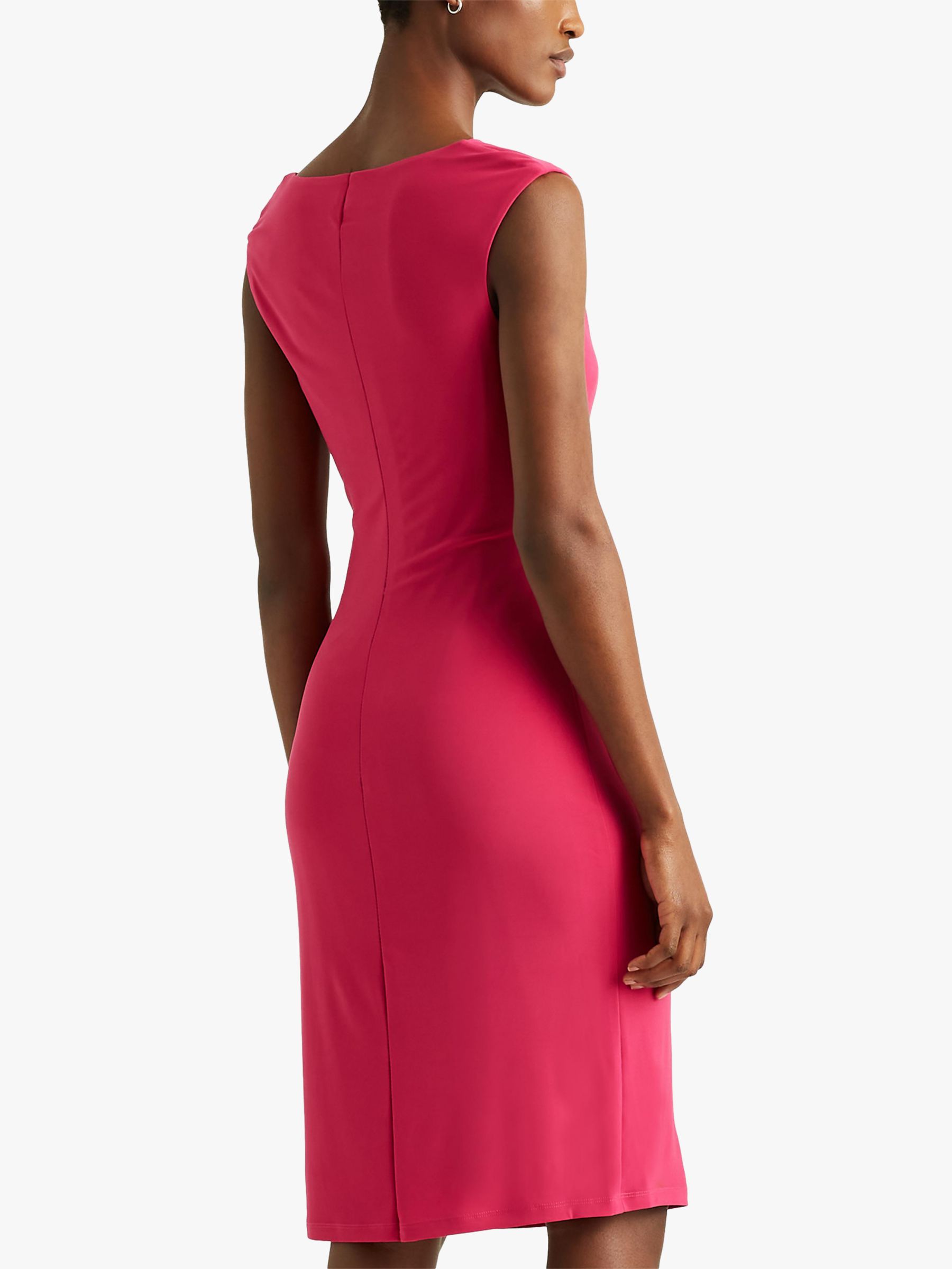 Lauren Ralph Lauren Varella Cap Sleeve Knee Length Dress, Pink