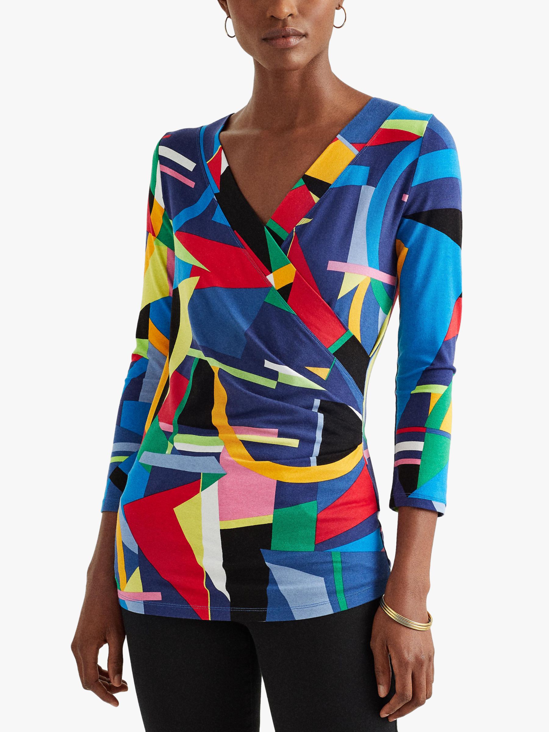 Lauren Ralph Lauren Alayja Abstract Knitted Top, Multi at John Lewis ...
