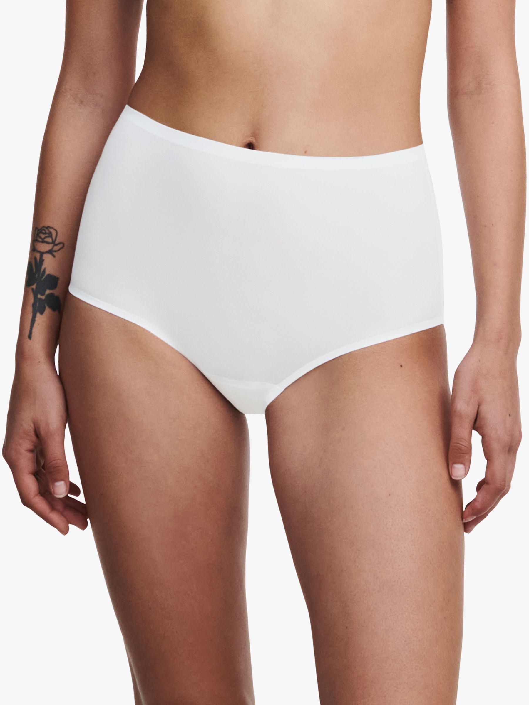 Chantelle Soft Stretch High Waisted Knickers, White, One Size