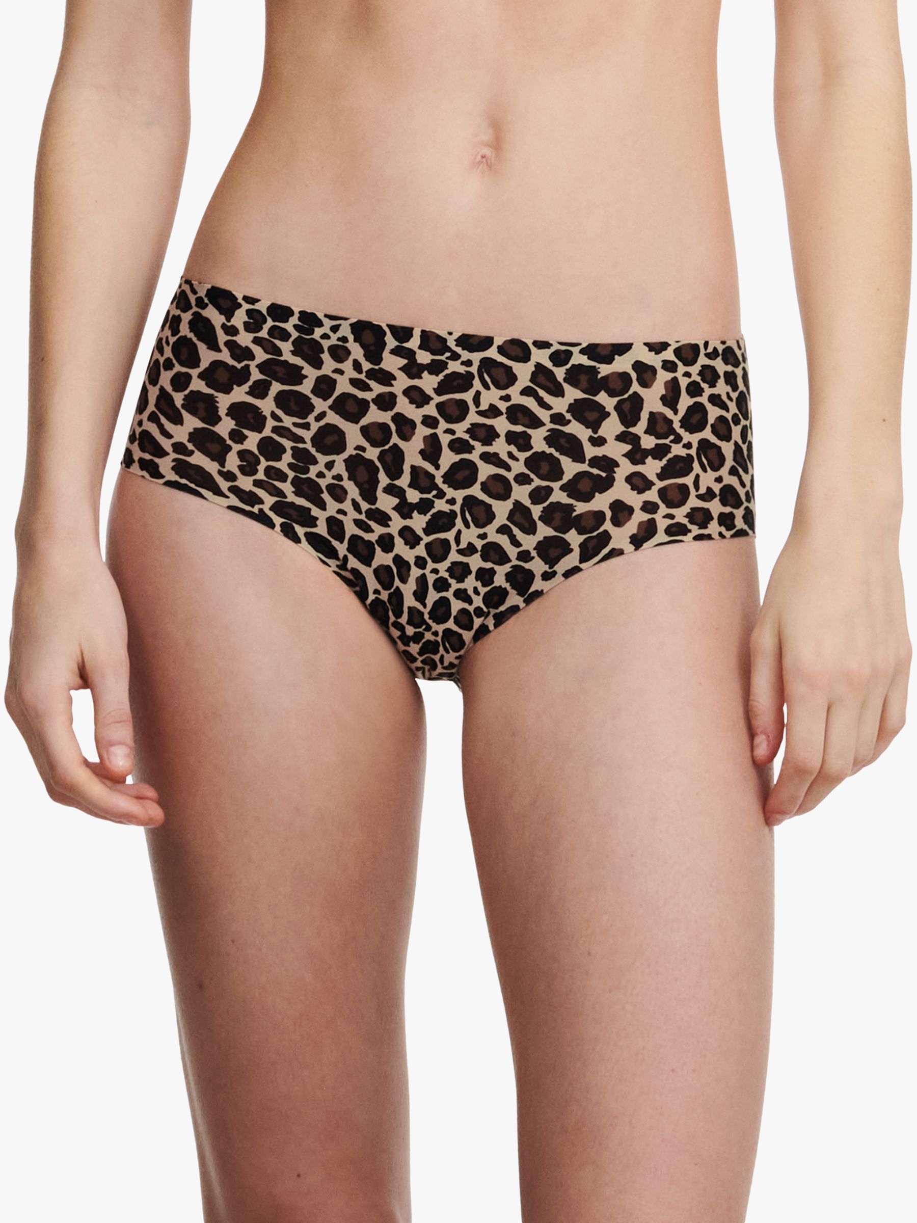 Women's Casual Soft Leggings – Leopard Print Stretchy Comfy Peach