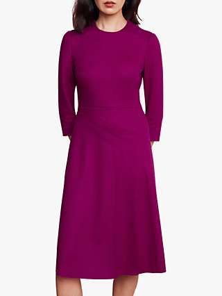 The Fold Easton Wool Jersey Dress, Magenta