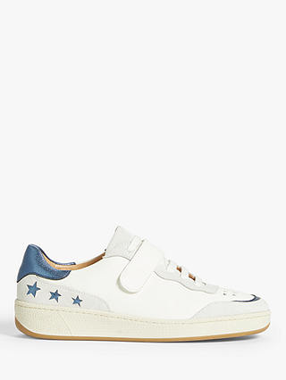 AND/OR Emi Leather Rip-Tape Trainers, White