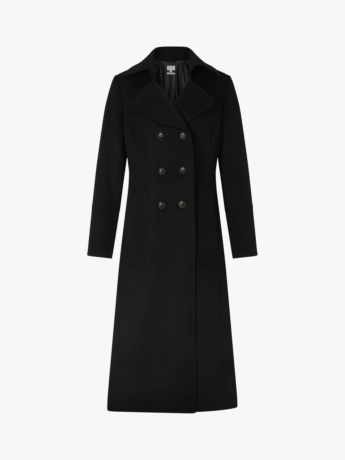 Monsoon Charlotte Maxi Coat, Black