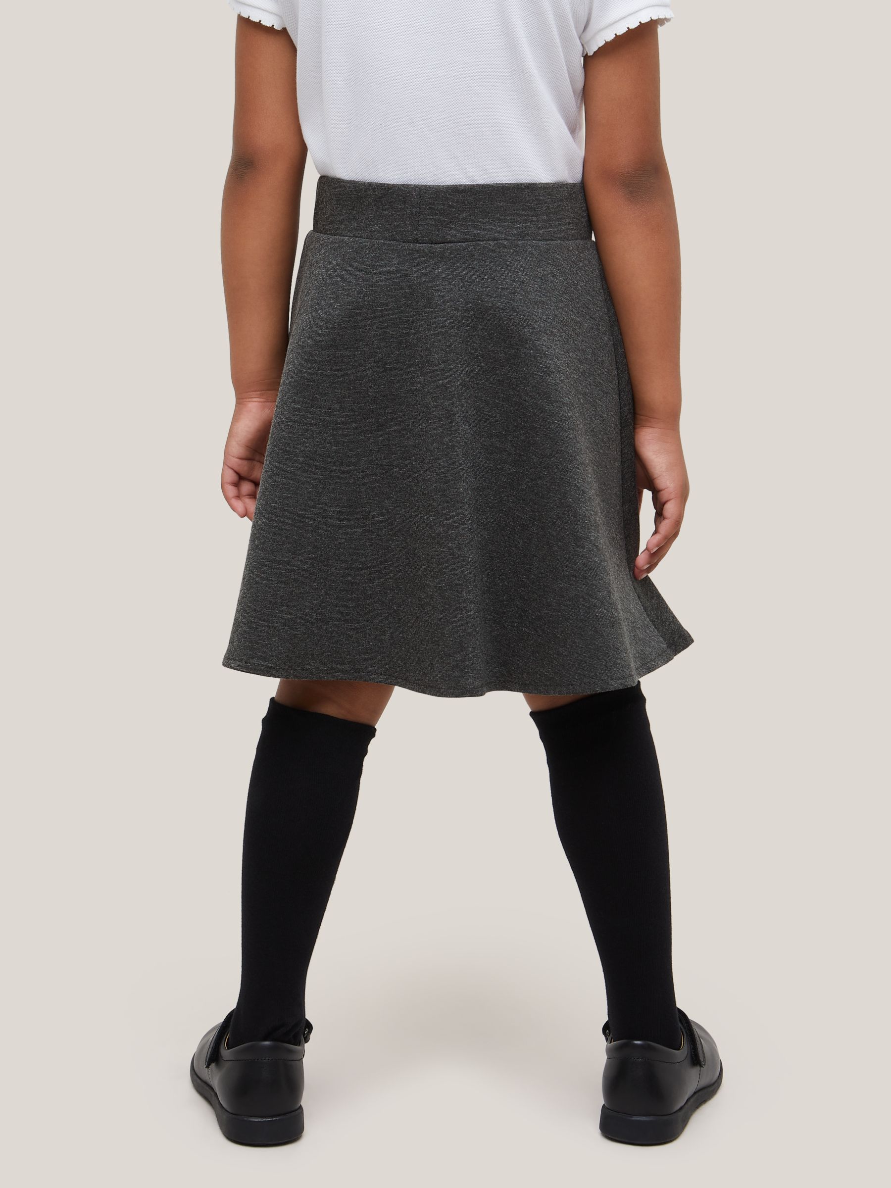 Buy John Lewis Girls' Skater School Skirt, Grey Online at johnlewis.com