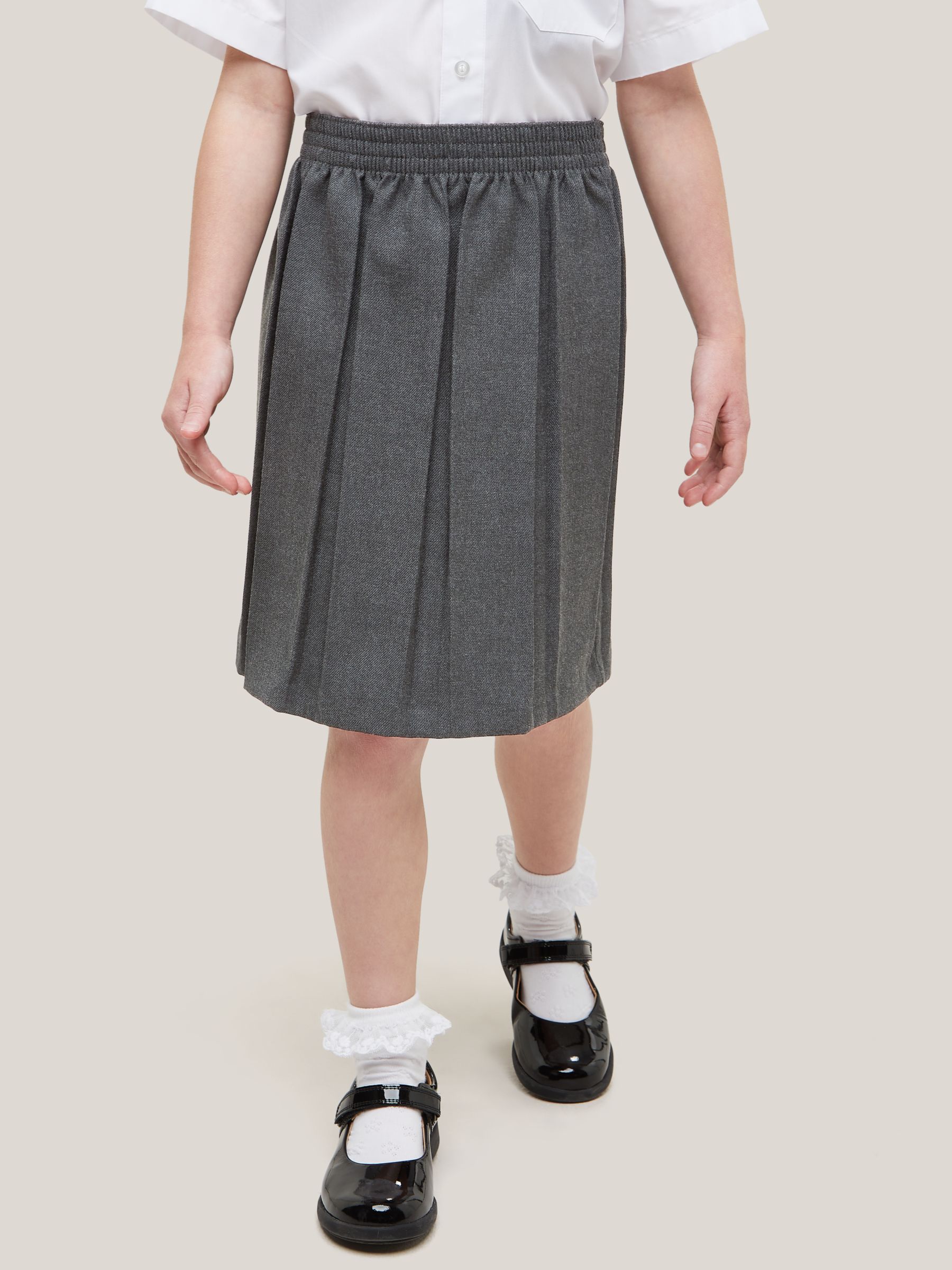 John Lewis & Partners Girls' Easy Care Pleated School Skirt