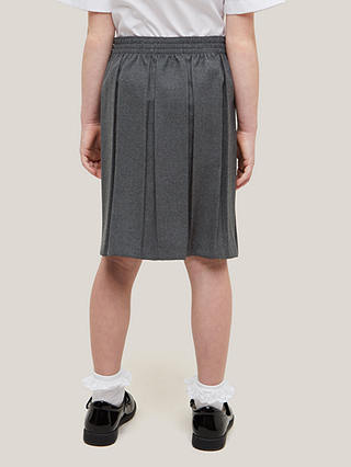 John Lewis Girls' Pleated School Skirt, Grey