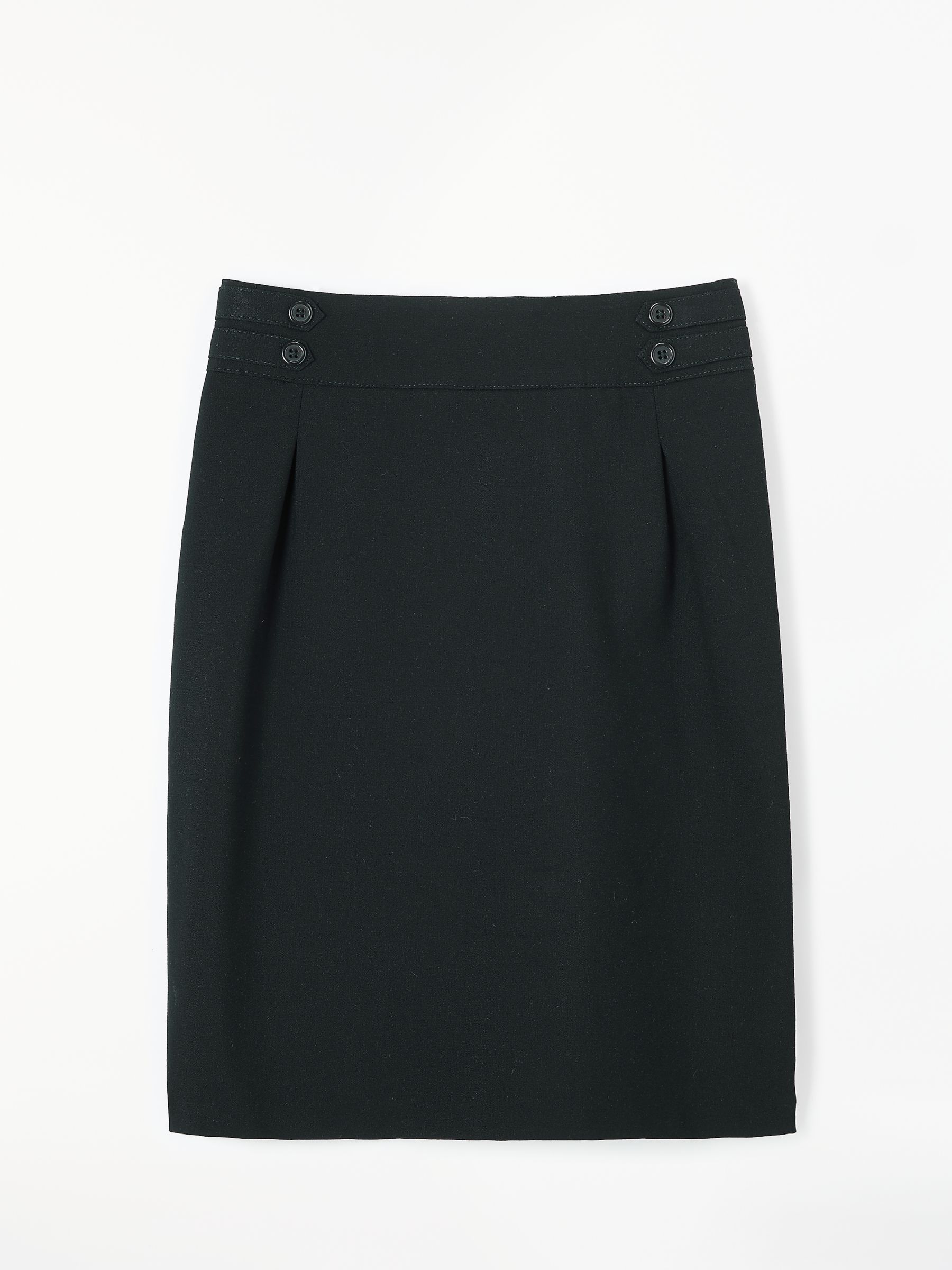 John Lewis Girls' Stain Resistant School Pencil Skirt, Black at John ...