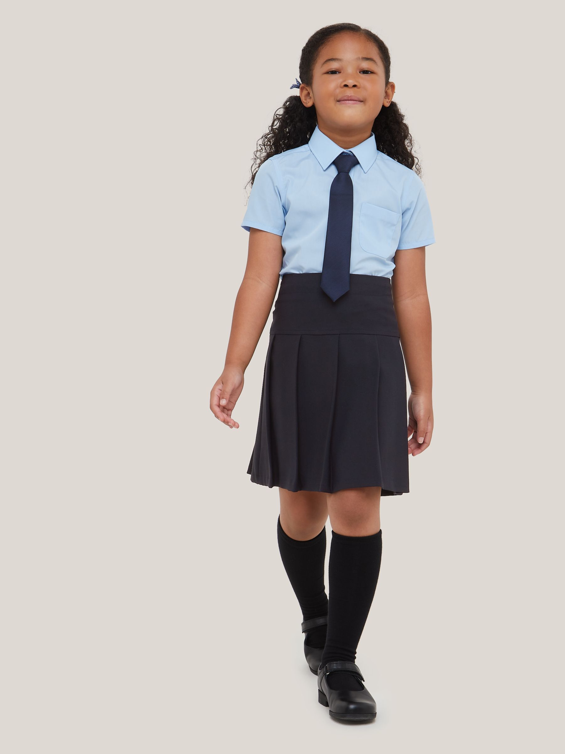 Buy John Lewis Girls' Generous Fit Adjustable Waist Pleated Stain Resistant School Skirt Online at johnlewis.com