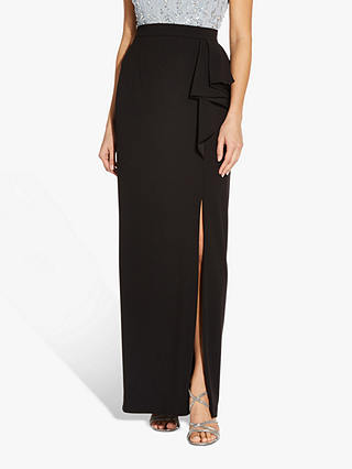 Adrianna Papell Knit Crepe Maxi Skirt, Black
