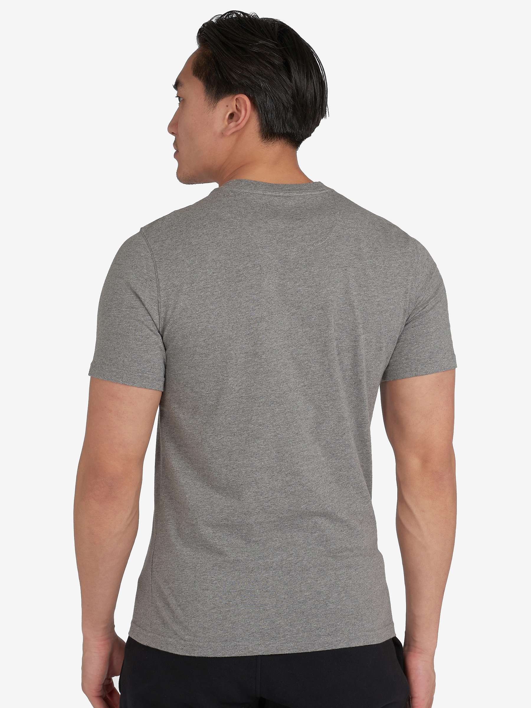 Buy Barbour International Small Logo T-Shirt, Anthracite Marl Online at johnlewis.com