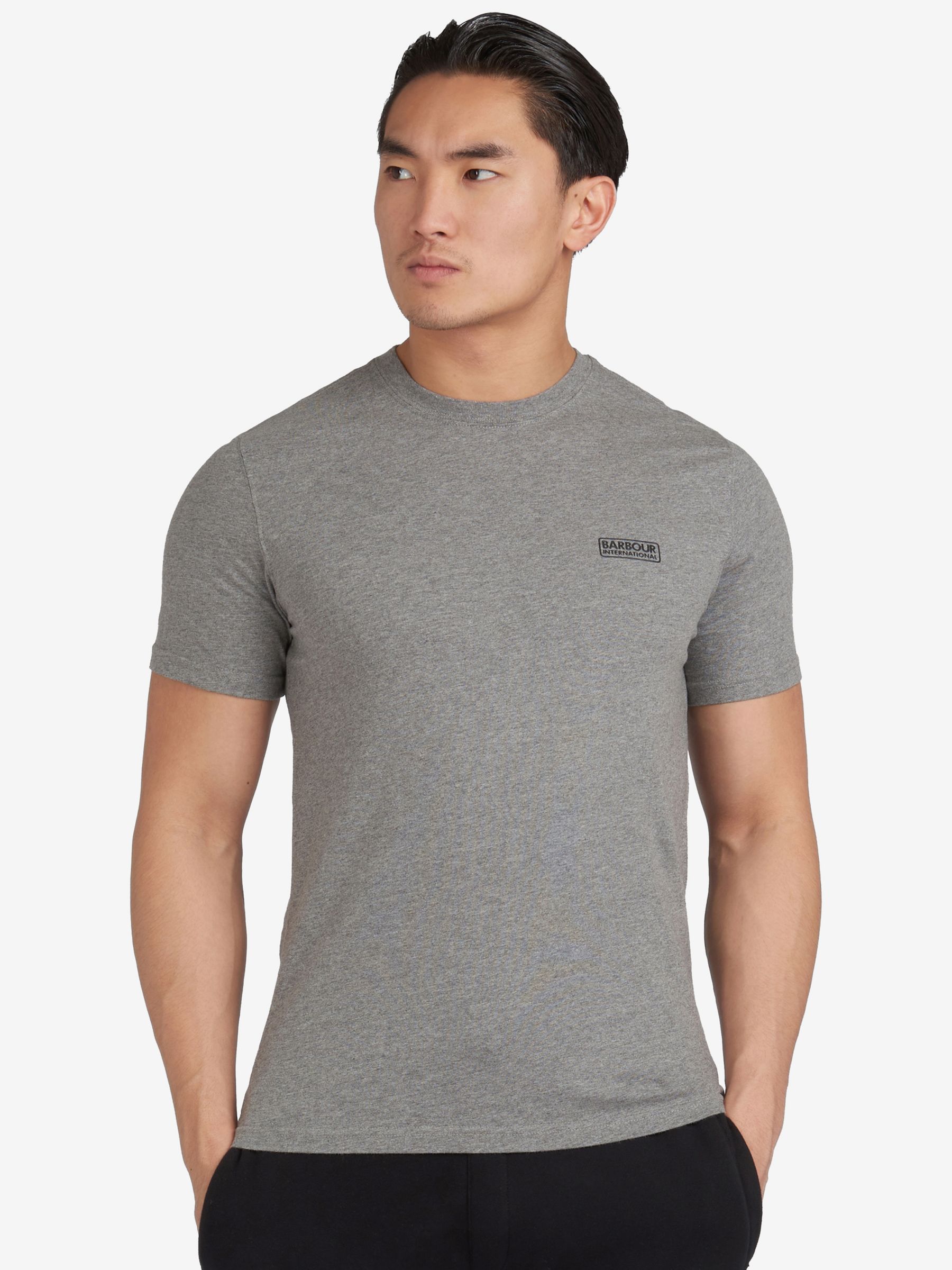 Barbour International Small Logo T-Shirt, Anthracite Marl, S