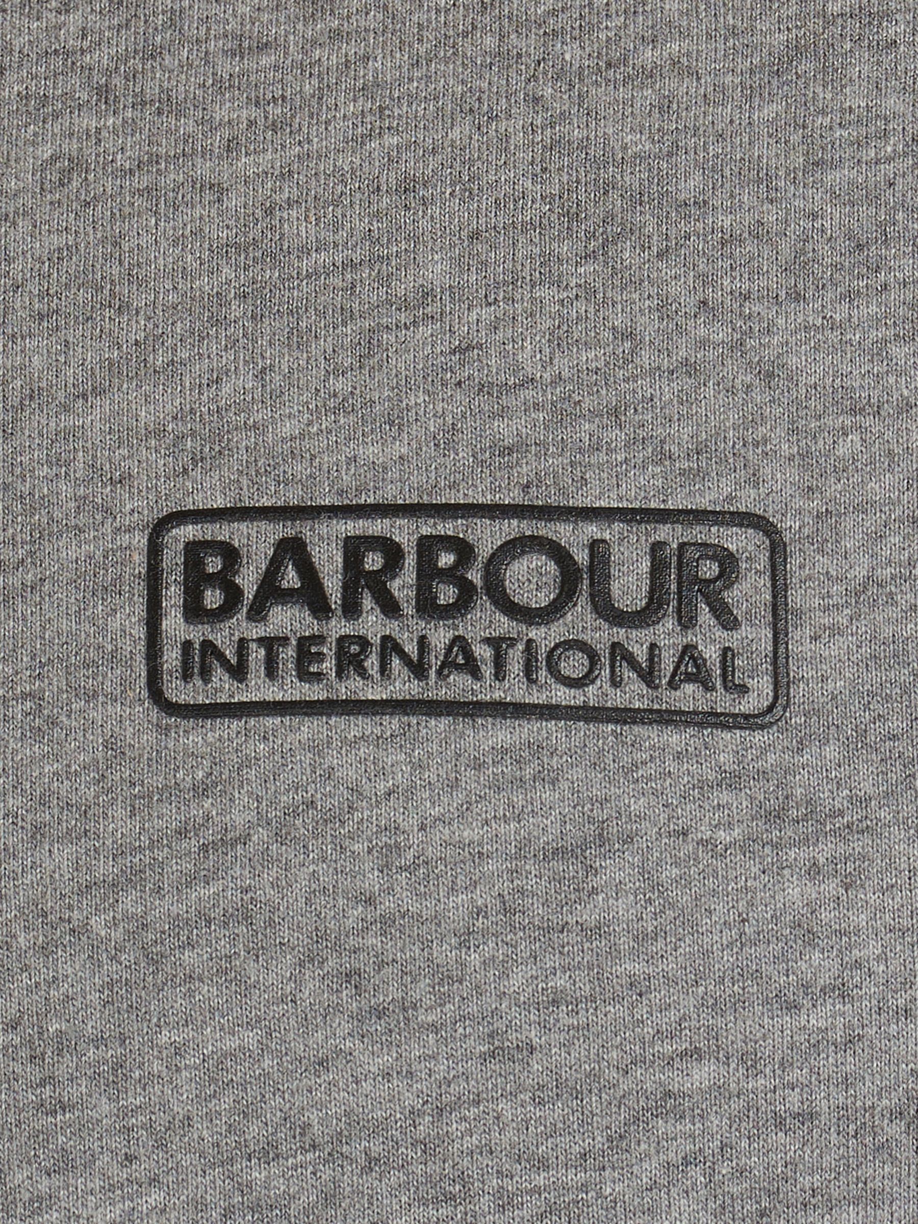 Barbour International Small Logo T-Shirt, Anthracite Marl at John Lewis ...