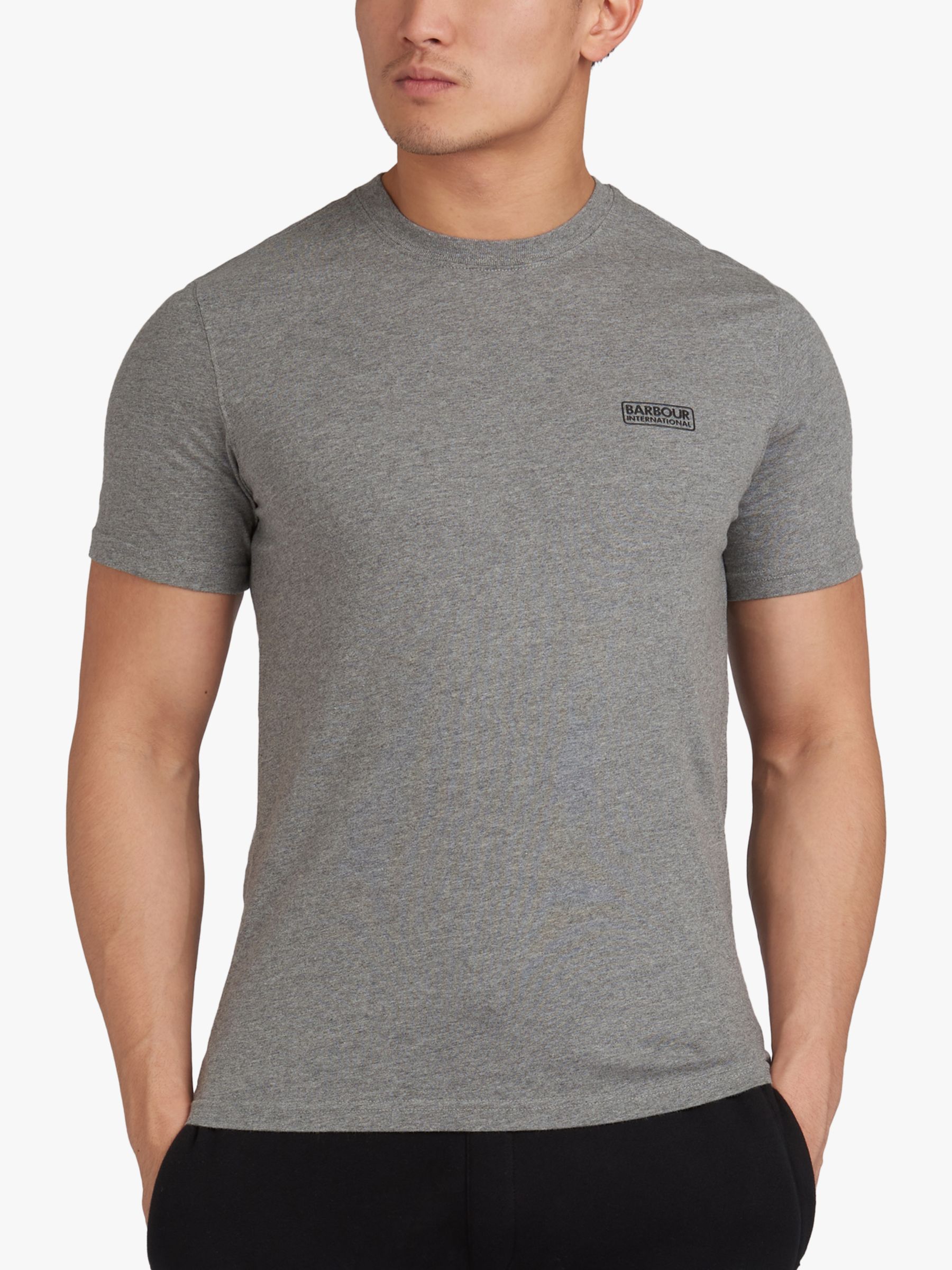 Barbour International Small Logo T-Shirt, Anthracite Marl, S
