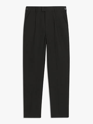 John Lewis Boys' Adjustable Waist Tailored School Trousers, Black
