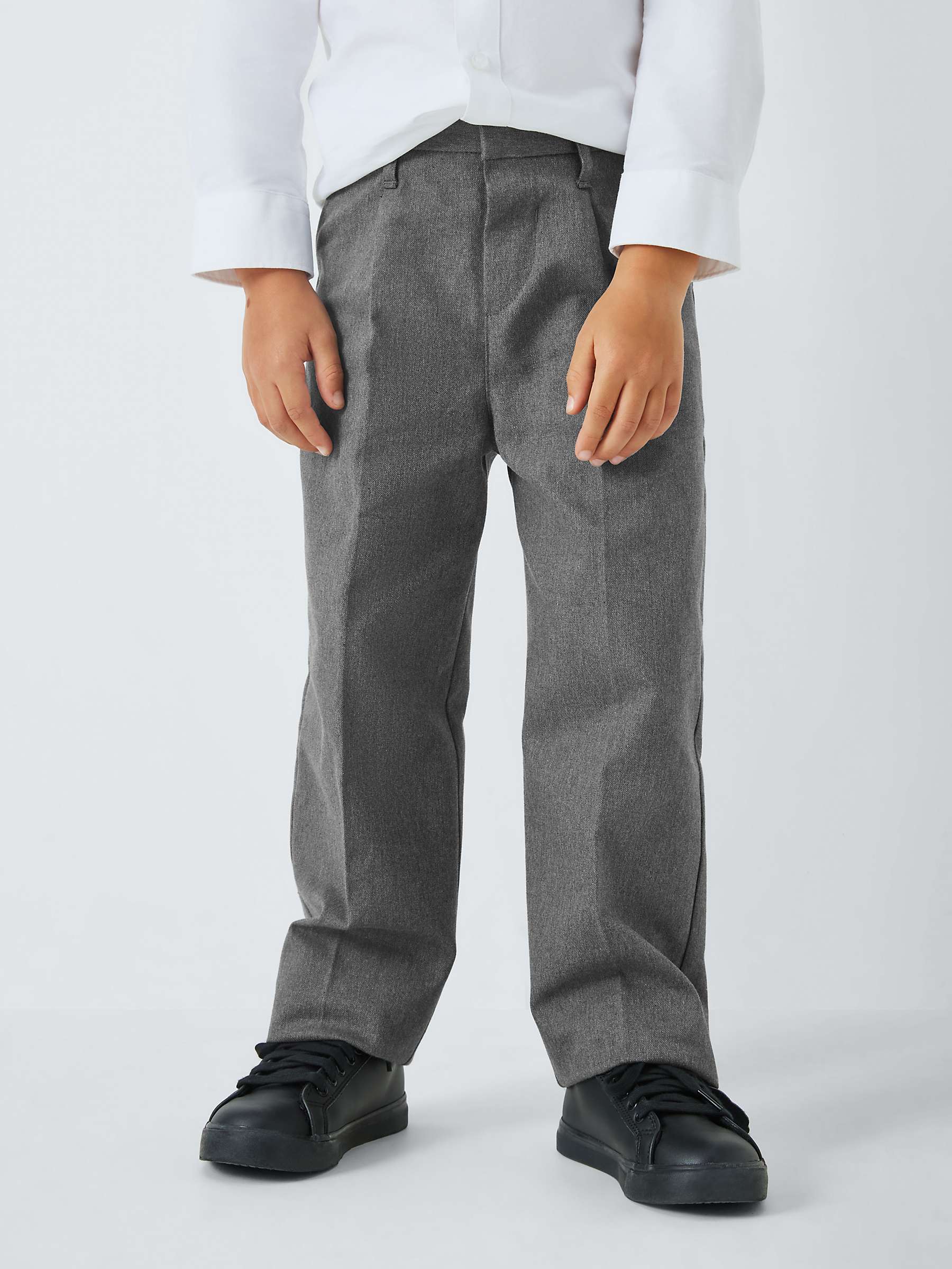 Buy John Lewis Boys' Adjustable Waist Straight Leg Cotton School Trousers Online at johnlewis.com