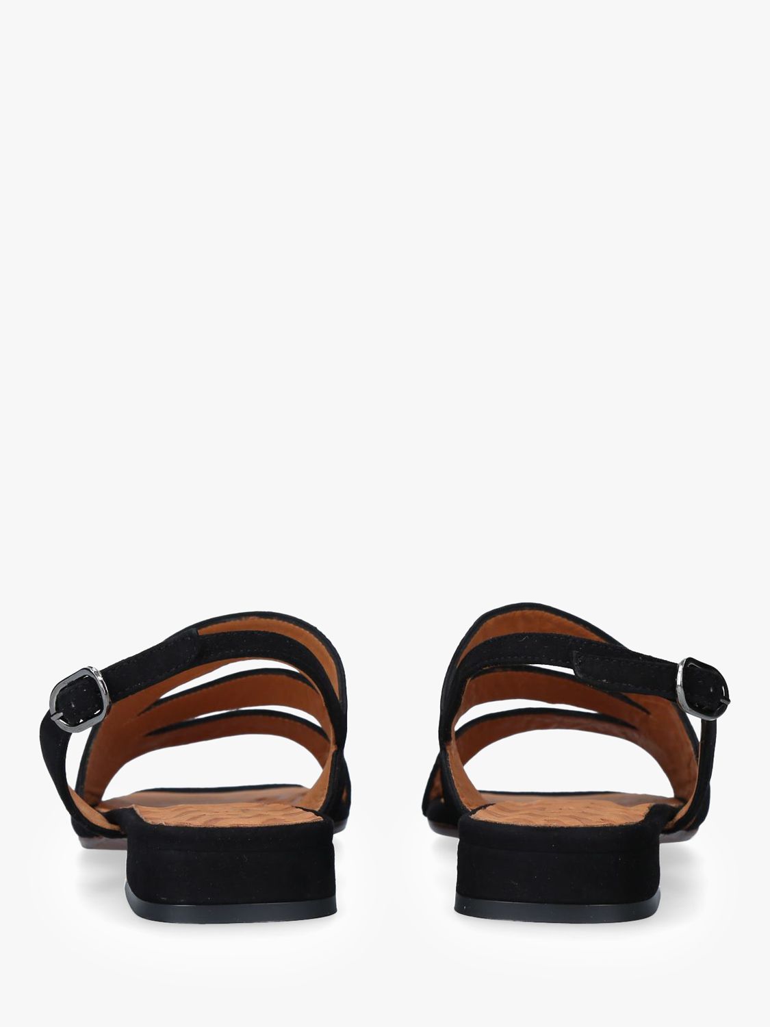 Chie Mihara Tedan Suede Strappy Sandals Black at John Lewis