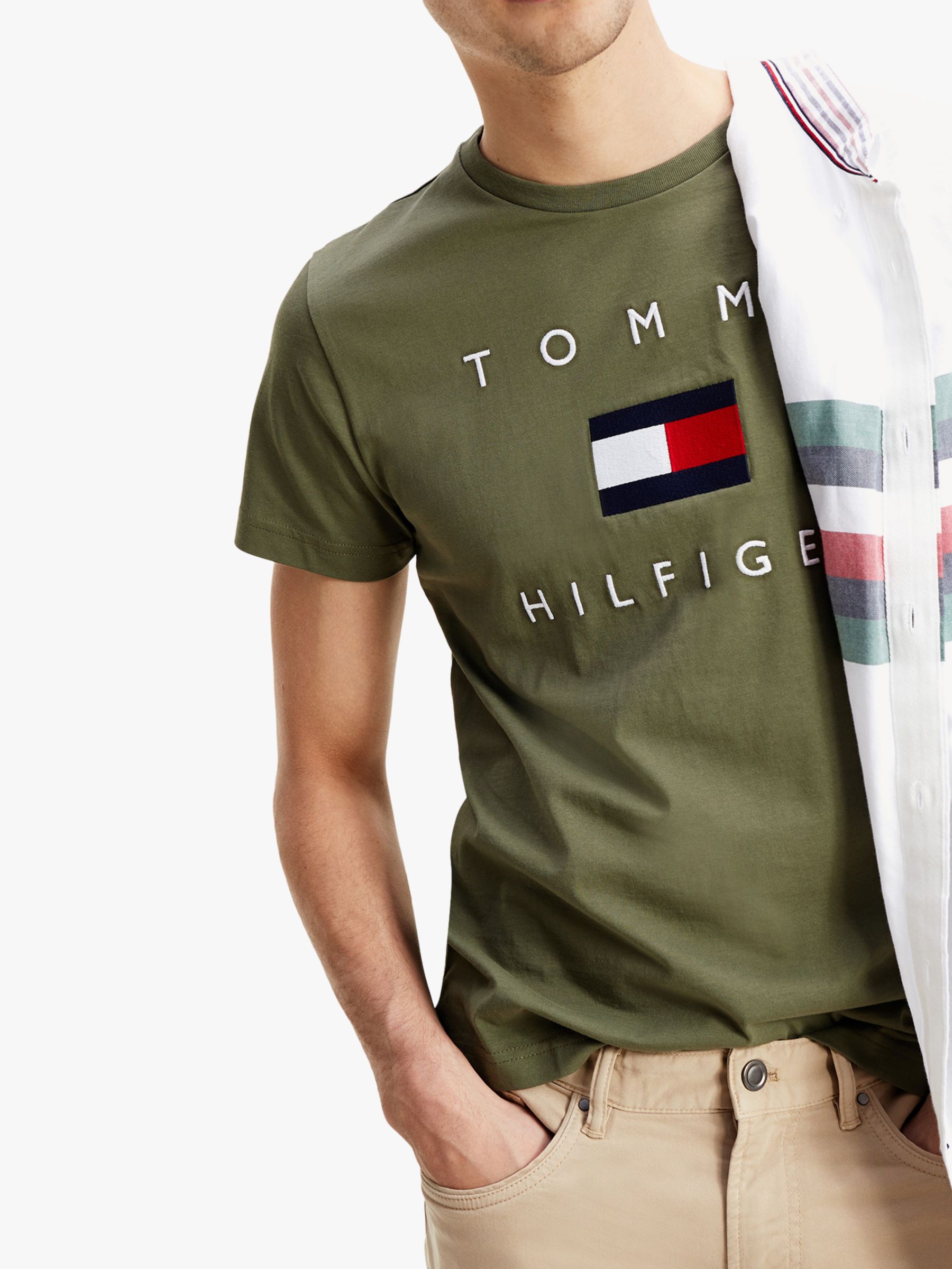 tommy hilfiger t shirt olive