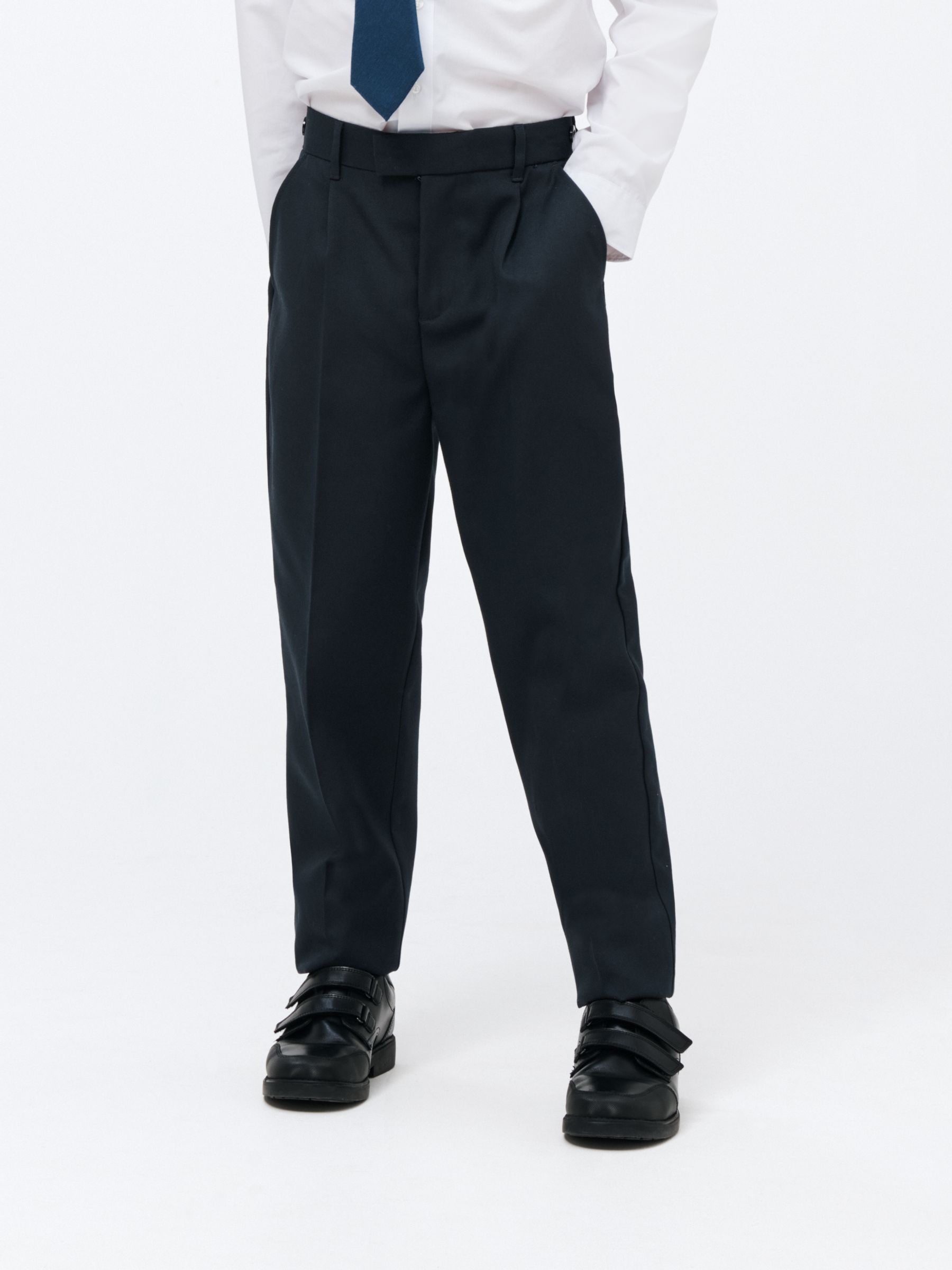 ASOS Tailored Pleat Front High Waist Tapered PANTS with Button & Tab Detail