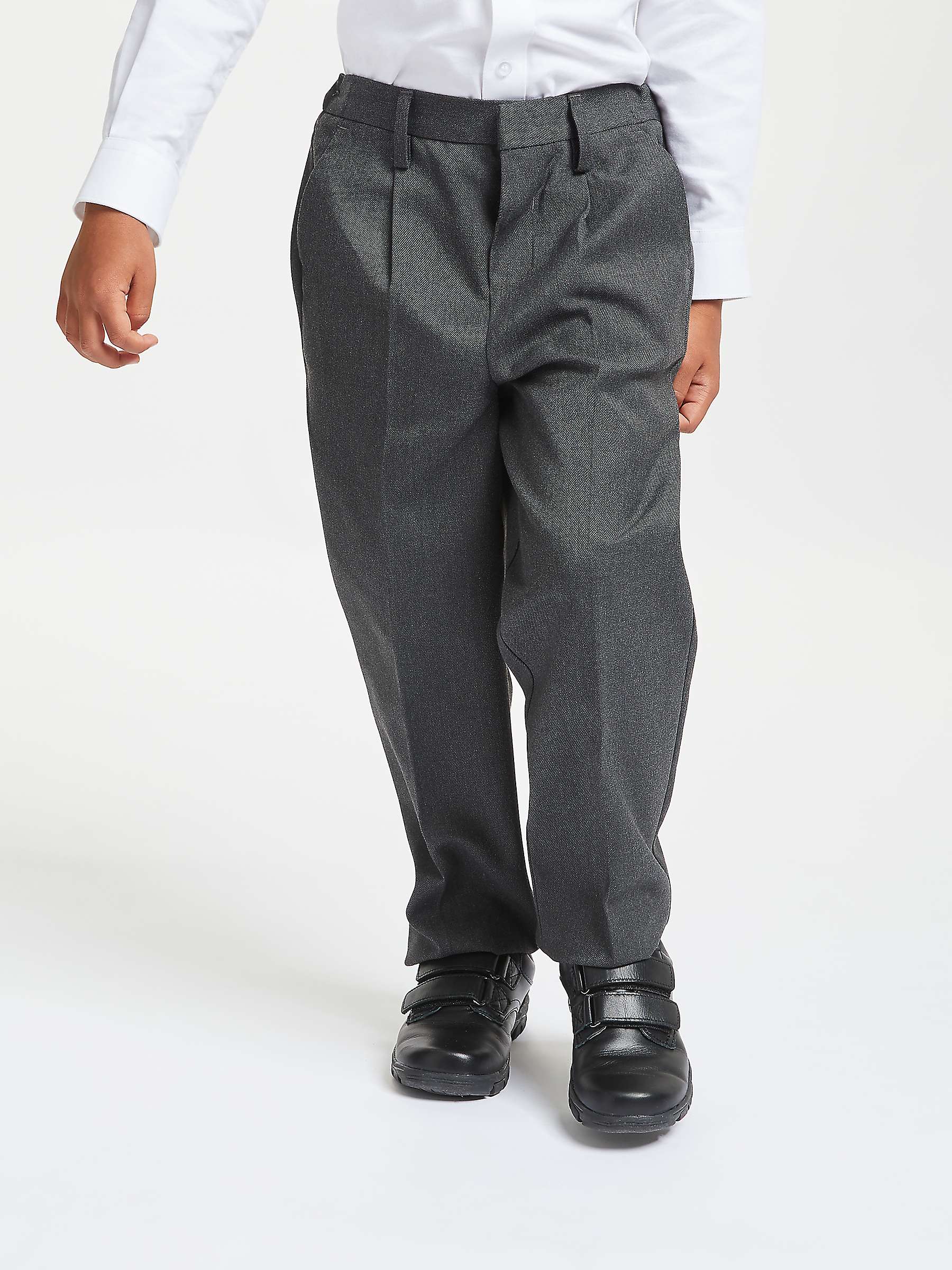 Buy John Lewis Boys' Adjustable Waist Generous Fit Stain Resistant School Trousers Online at johnlewis.com