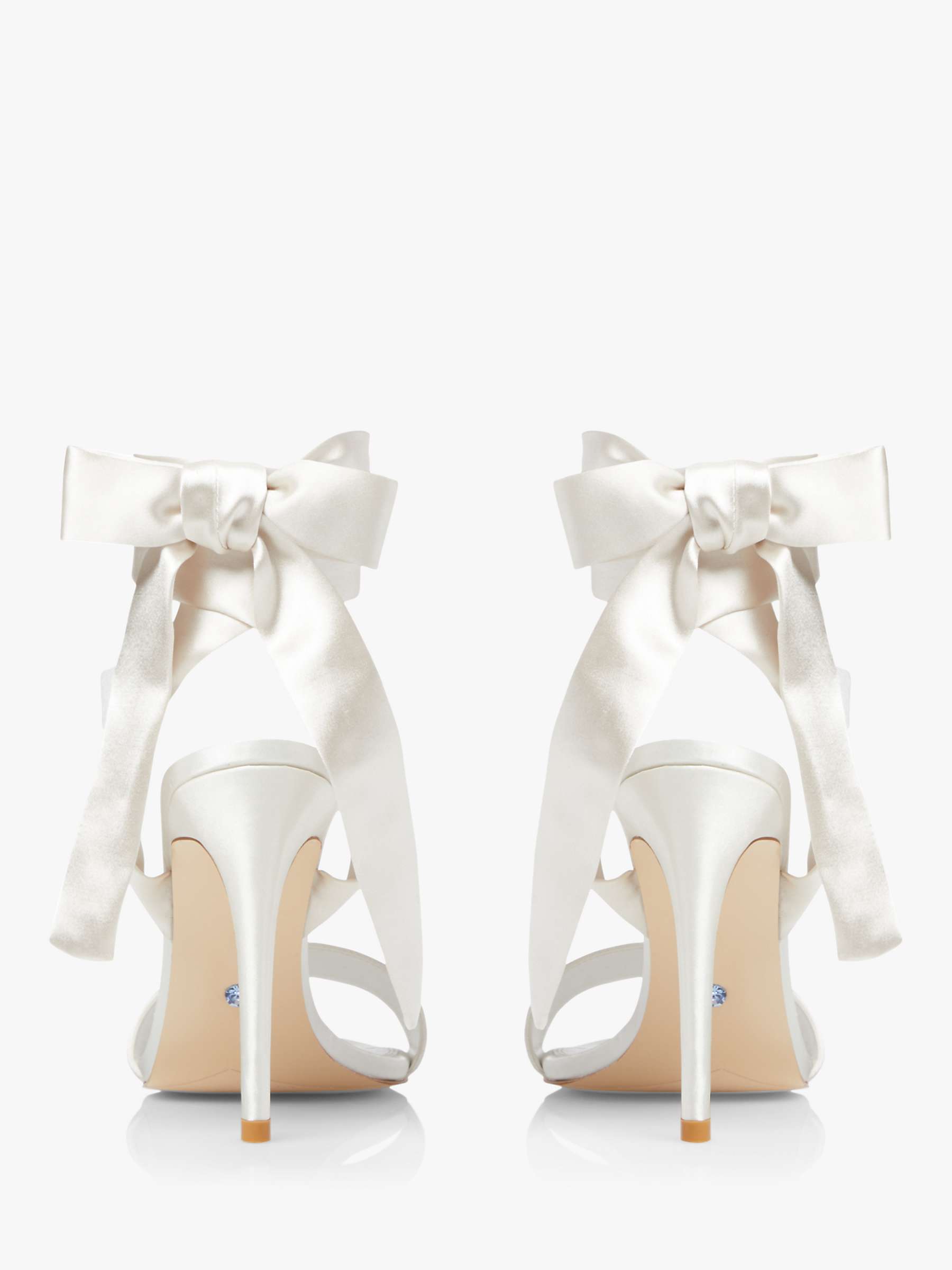 Buy Dune Bridal Collection Mirelle Satin Ribbon Tie Sandals Online at johnlewis.com