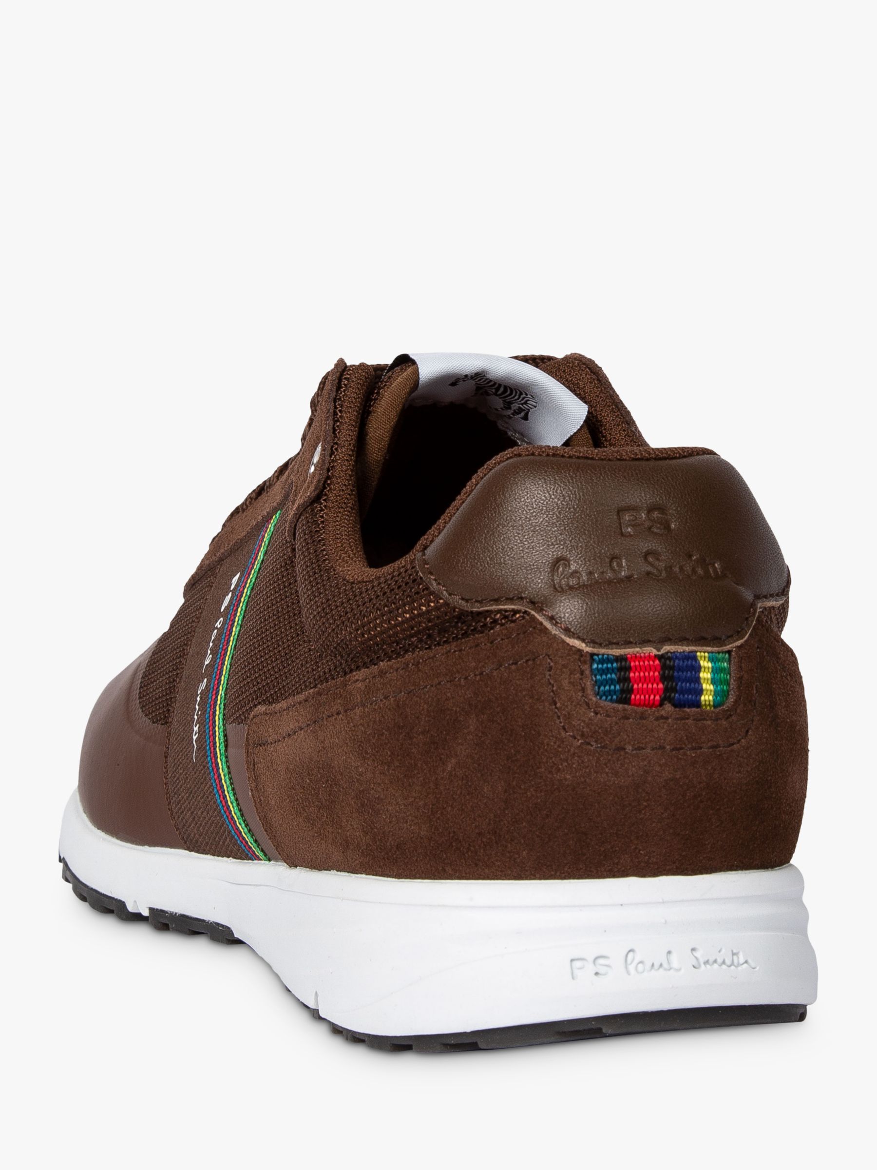 PS Paul Smith Rex Leather Trainers, Bordeaux at John Lewis & Partners