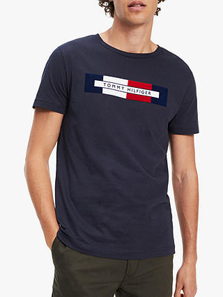 Tommy Hilfiger Box Logo T-Shirt, Sky Captain
