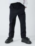 John Lewis Boys' Adjustable Waist Slim Fit School Trousers, Navy