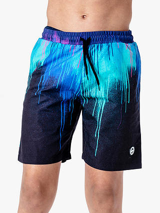 Hype Kids' Drip Swim Shorts, Blue