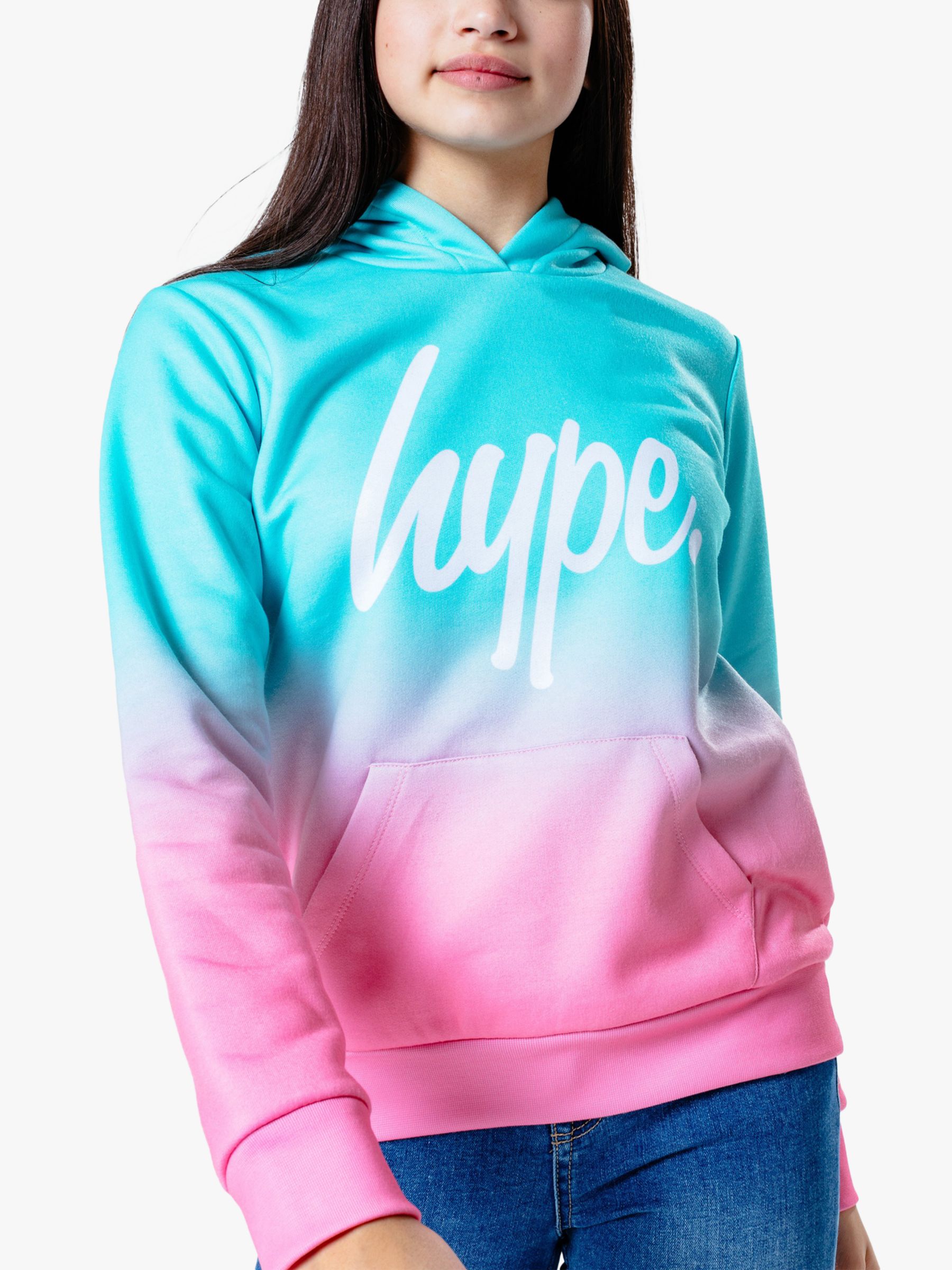 Hype Kids' Drum Stick Ombre Hoodie, Pink/Blue