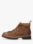 Grenson Bobby Burnished Suede Hiker Boots, Snuff