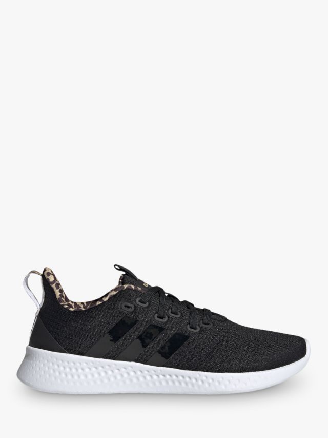 Adidas black leopard 2025 print trainers