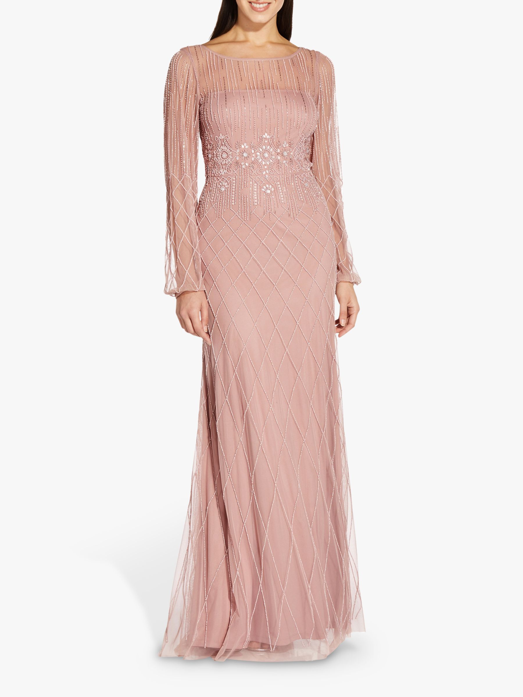 Adrianna Papell Beaded Maxi Dress, Candied Ginger