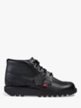 Kickers Kids' Kick Hi Zip Leather Boots, Black Patent at John Lewis &  Partners